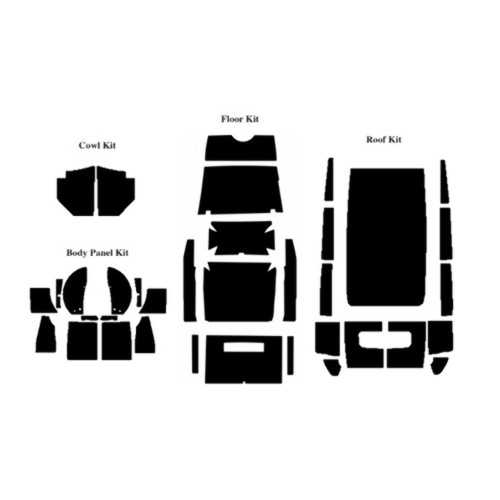 Insulation Sound Deadener Kit for 1930-31 Ford Model A Sedan Fordor Complete Kit