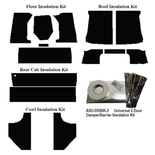 Insulation Sound Deadener Kit for 1948-1952 Ford Truck Acoustishield Complete