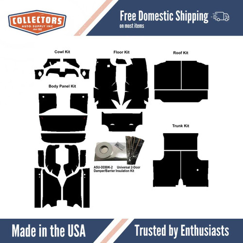 Insulation Sound Deadener Kit for 59-60 Impala Coupe Acoustishield Complete