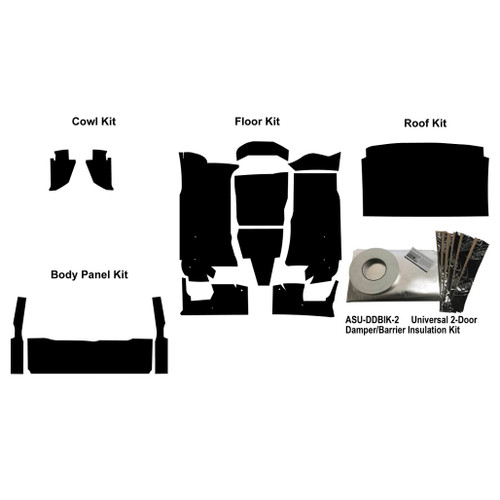 Insulation Sound Deadener Kit for 1988-98 Chevrolet Truck Acoustishield Complete
