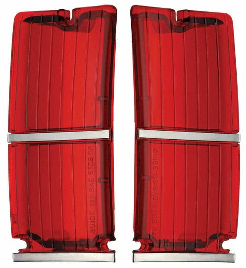 Tail Lamp Lens for 1966 Chevrolet El Camino Wagon Pair Tail Lamp Lens for 1966 Chevrolet El Camino Wagon Pair