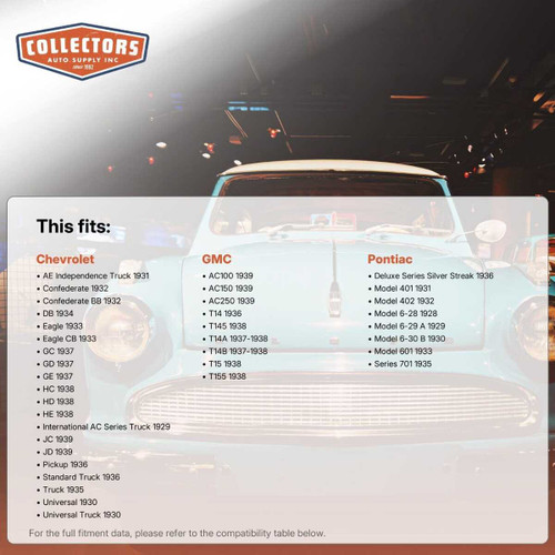 Steering King Pin Set for 1928-1939 Chevrolet Eagle and More