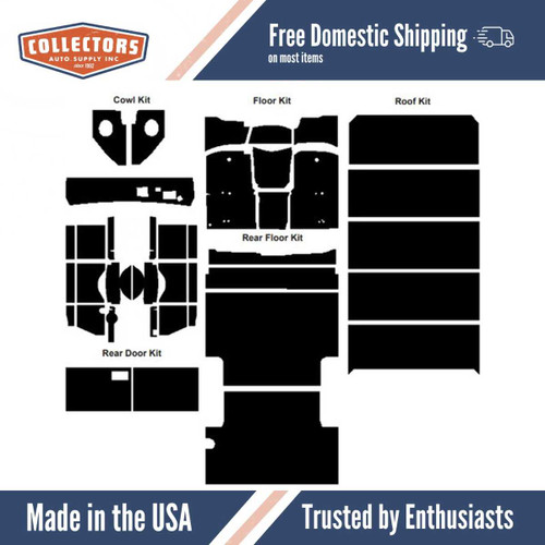 Insulation Sound Deadener Kit for 67-72 Chevy Panel Delivery Van Shield Complete