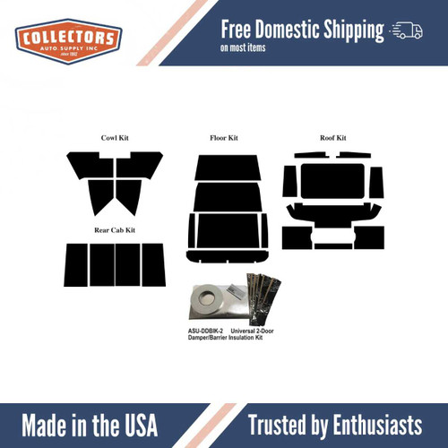 Insulation Sound Deadener Kit for 1933-1935 Dodge Truck Acoustishield Floor