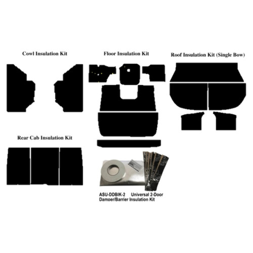 Insulation Sound Deadener Kit for 1938-1939 Ford Truck Acoustishield Complete Insulation Sound Deadener Kit for 1938-1939 Ford Truck Acoustishield Complete