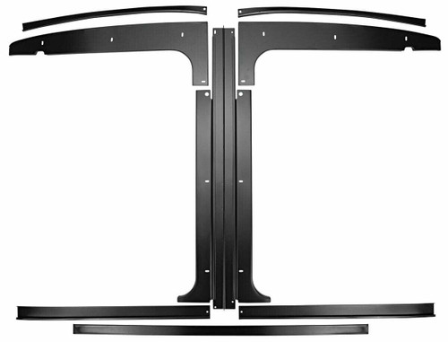 T-Top Repair Panels for 1982-1987 GM G-Body, Import Stainless Steel Set