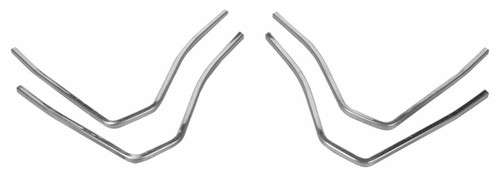 Tail Lamp Lens Chrome Trim for 1967 Chevrolet El Camino Wagon Set