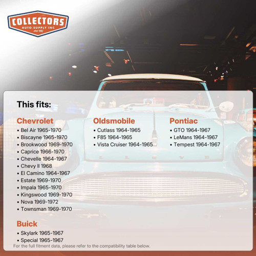 Shock Absorber for 1964-1972 Domestics 1pc Rear 50741