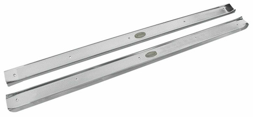 Step Plates for 61-64 DeVille Eldorado Series 62, 65 2-Dr w/Cadillac Emblem Pair