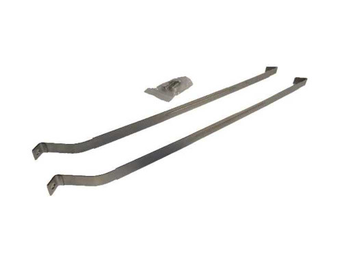 Gas Tank Strap for 1964-1967 GTO Stainless Steel w/Rib Unpainted Front 1 piece