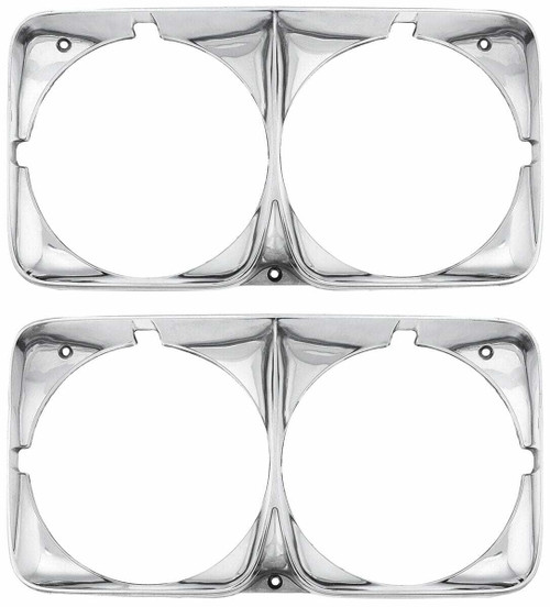 Headlight Bezels for 1969 Cadillac DeVille, Eldorado, Fleetwood Set
