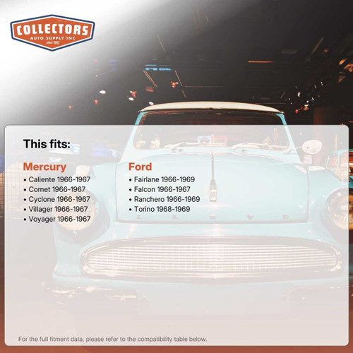 Strut Rod Bushing Kit for 1966-1969 Ford / Mercury Front 2pc 15648