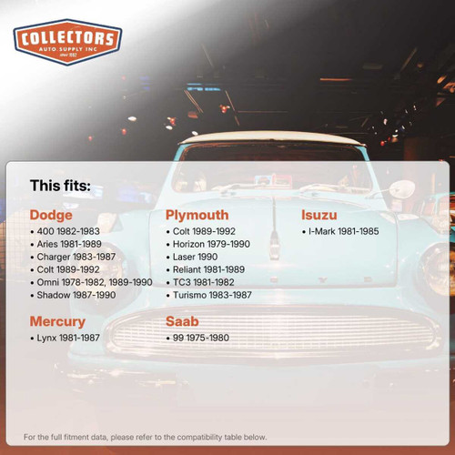 Rack and Pinion Bellows for 1975-1992 Dodge Charger and More