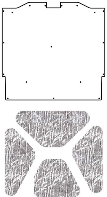Hood Insulation Pad Heat Shield for 64-65 Oldsmobile A-Body Under Cover Smooth