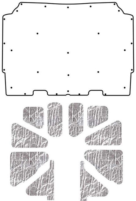 Hood Insulation Pad for 1973-1975 Oldsmobile A-Body AcoustiHood Smooth