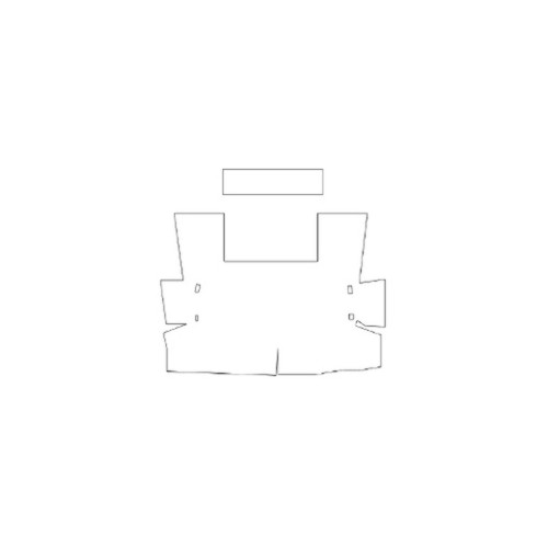 Trunk Floor Mat Cover for 1959-1967 Austin Healey, High Definition Rubber Smooth