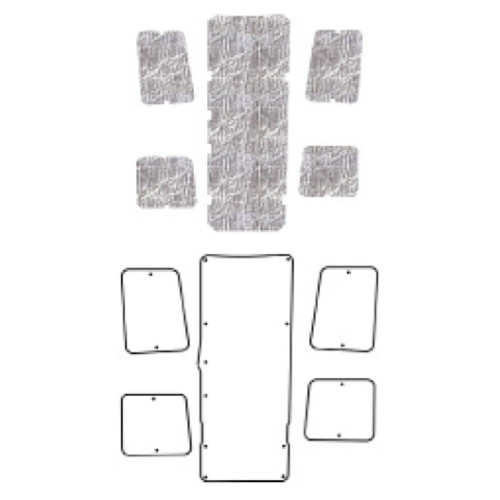 Hood Insulation Pad Heat Shield for 92-96 Chevrolet Corvette Under Cover Smooth