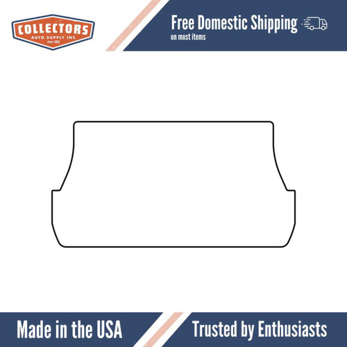 Trunk Rubber Floor Mat Cover for 1961-1963 Pontiac Y-Body, Smooth Rubber, Protects Trunk from Spills, Mud, Snow, and Debris.