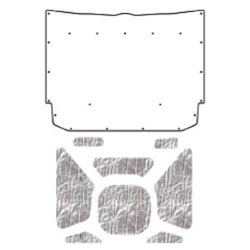 Hood Insulation Pad Heat Shield for 1964 Chevrolet Under Hood Cover Smooth