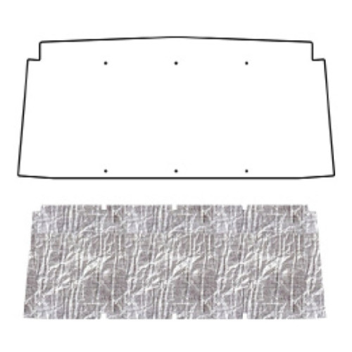 Hood Insulation Pad Heat Shield for 1966-1973 Jeep Jeepster/Commando, J-022