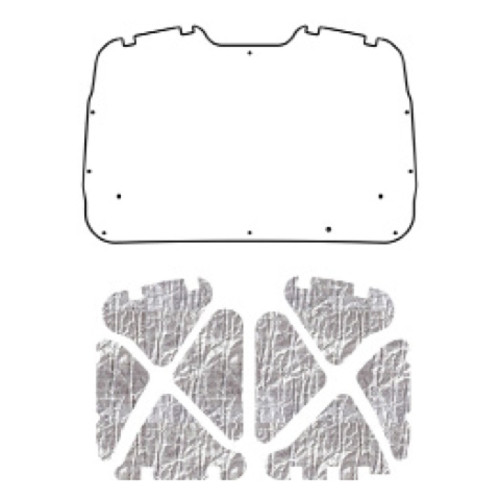 Hood Insulation Pad Heat Shield for 99-2002 Chevrolet Truck Under Cover Smooth Hood Insulation Pad Heat Shield for 99-2002 Chevrolet Truck Under Cover Smooth