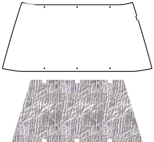 Hood Insulation Pad Heat Shield for 1976-1986 Jeep CJ7