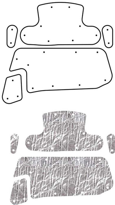 Hood Insulation Pad Heat Shield for 1997-2004 Chevrolet Corvette