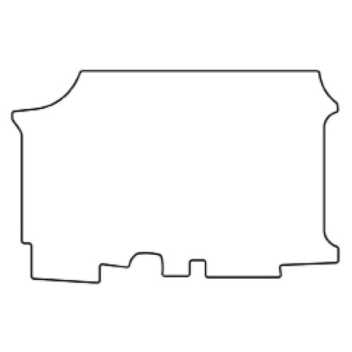 Trunk Floor Mat Cover for 1958 Chevy Nomad Station Wagon - Smooth Rubber