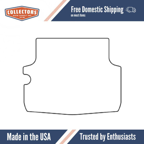 Trunk Floor Mat Cover for 1959-60 Chevy Nomad Station Wagon, High-Definition Rubber, Protects Trunk from Spills, & Debris.