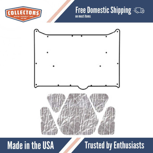 Premium Hood Insulation Pad & Heat Shield for Dodge Coronet/Charger 1968-1970, AcoustiShield ABS Panels, US-Made