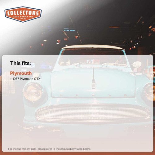 Hood Insulation Pad Heat Shield for 1967 Plymouth GTX AcoustiHood