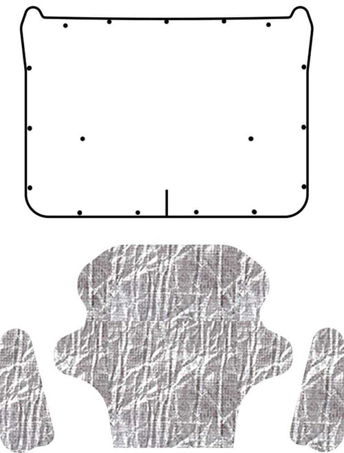 Hood Insulation Pad for 1970-1974 Dodge Challenger AcoustiHood Smooth