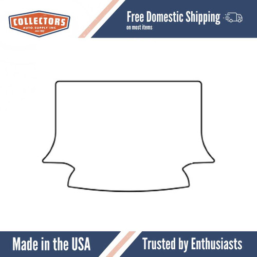 Trunk Floor Mat Cover for 37-39 Chevy 4-D Sedan, Ultra High Def Rubber Smooth, Protects Trunk from Spills, & Debris.