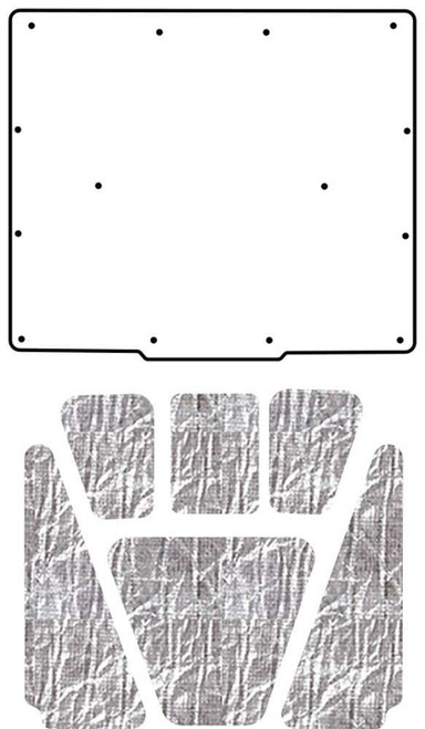 Hood Insulation Pad Heat Shield for 1967-1970 AMC Rebel Under Hood Cover Smooth Hood Insulation Pad Heat Shield for 1967-1970 AMC Rebel Under Hood Cover Smooth