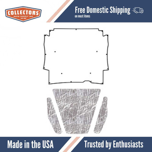 Premium Hood Insulation Pad Heat Shield for 1964-65 Rambler American, ABS & AcoustiShield Materials, US-Made