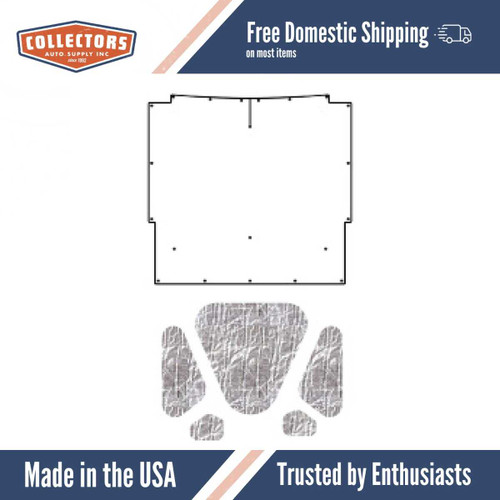 Premium Hood Insulation Pad Heat Shield for 1966 Chevrolet A-Body & El Camino - Ultimate Sound and Heat Insulation