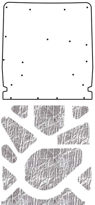 Hood Insulation Pad Heat Shield for 1970-1974 Pontiac F-Body