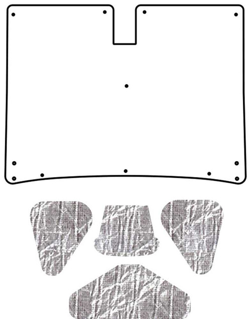 Trunk Lid Insulation Pad Cover for 1955-1956 Chevrolet Under Trunk Cover Smooth