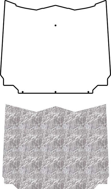 Hood Insulation Pad Heat Shield for 58-60 Rambler American Under Cover Smooth Hood Insulation Pad Heat Shield for 58-60 Rambler American Under Cover Smooth