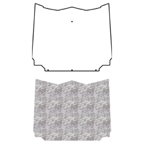 Hood Insulation Pad Heat Shield for 58-60 Rambler American Under Cover Smooth
