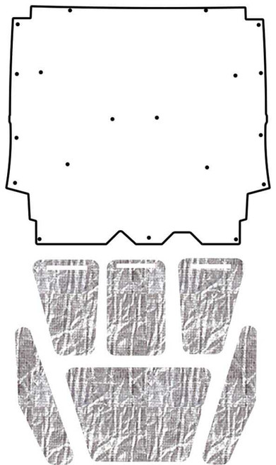 Hood Insulation Pad Heat Shield for 1966-1968 Rambler American