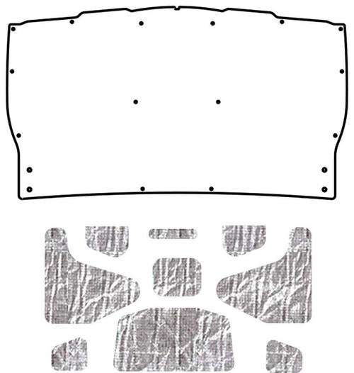 Trunk Lid Insulation Pad Cover for 1966-1967 Chevy A-Body, G-015 Chevelle