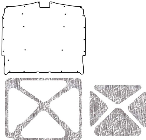 Premium Hood Insulation Pad & Heat Shield for 1968 Chevrolet AcoustiHood Kit - Ultimate Sound & Heat Insulation, ABS Material Premium Hood Insulation Pad & Heat Shield for 1968 Chevrolet AcoustiHood Kit - Ultimate Sound & Heat Insulation, ABS Material
