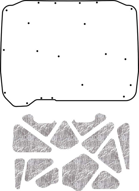 Premium Hood Insulation Pad Heat Shield for Pontiac F-Body 1982-1992, ABS & AcoustiShield Materials, US-Made - Reduce Engine Premium Hood Insulation Pad Heat Shield for Pontiac F-Body 1982-1992, ABS & AcoustiShield Materials, US-Made - Reduce Engine