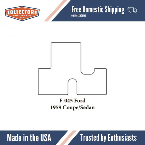 Trunk Floor Mat Cover for Classic Ford Cars, High Definition Rubber, Protects Trunk from Spills, Mud, Snow, and Debris.