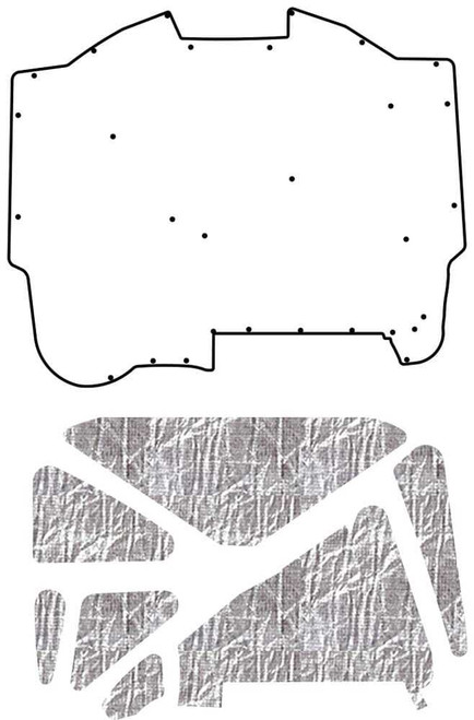 Hood Insulation Pad for 1982-1992 Pontiac F-Body AcoustiHood Kit Smooth