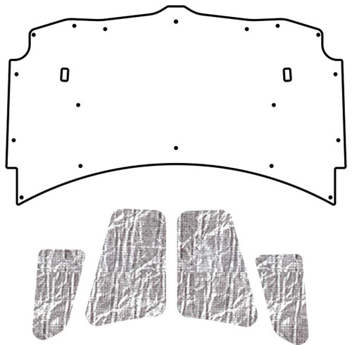 Hood Insulation Pad for 1993-1997 Pontiac F-Body AcoustiHood Kit Smooth