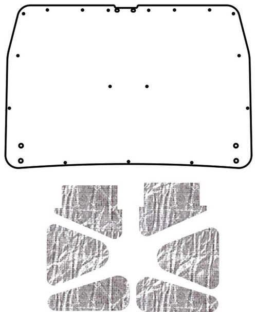 Trunk Lid Insulation Pad Cover for 62-65 Chevrolet Nova Under Trunk Cover Smooth