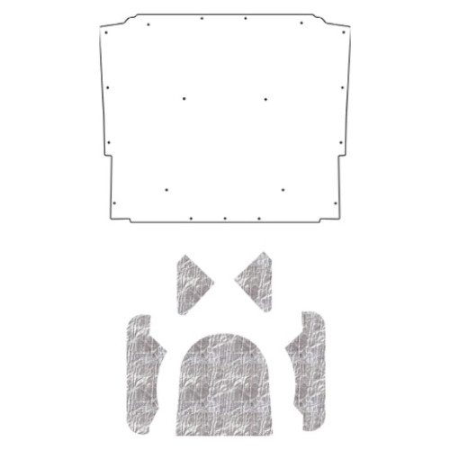 Hood Insulation Pad Heat Shield for 1970-72 Chevy El Camino Under Cover Smooth