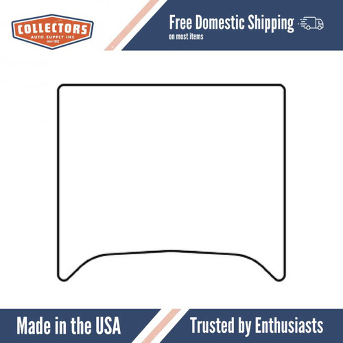 Trunk Floor Mat Cover for 40-41 Chevy Coupe, High Definition Rubber Smooth, Protects Trunk from Spills, Mud, Snow, & Debris.